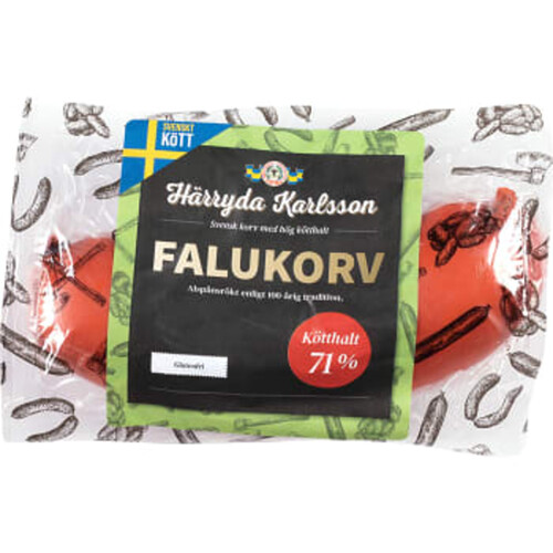 Falukorv Bit 71% Kötthalt 300g Härryda Karlsson