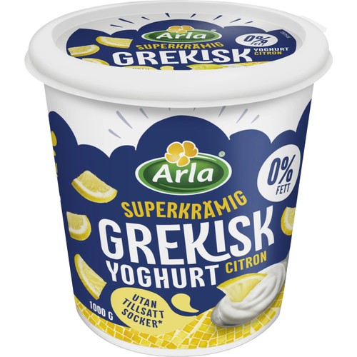 Grekisk Yoghurt Citron 0,2% 1000g Arla®