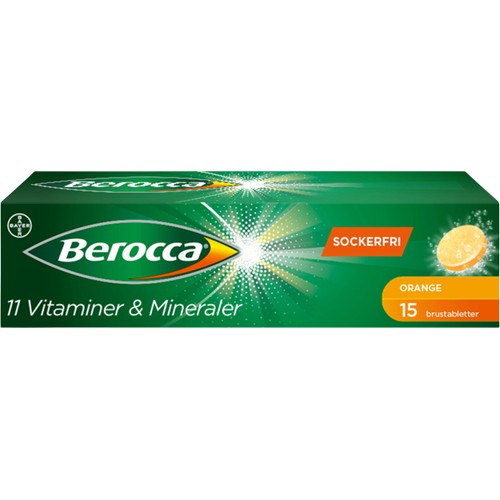 Energy Apelsinsmak Brustablett Kosttillskott 15-p Berocca