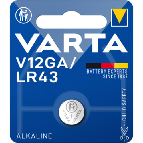 Batteri Alkaline Special V12GA/LR43 1p
