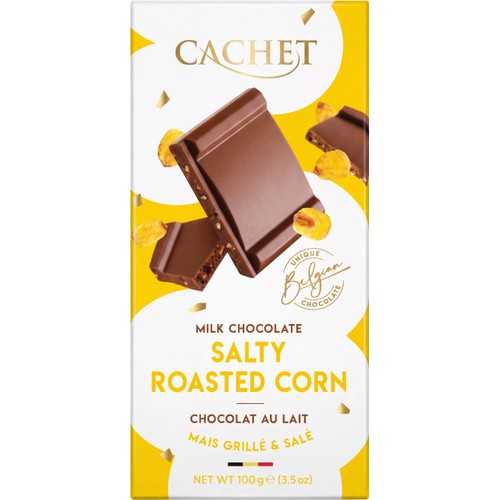 Mjölkchoklad Salty Roasted Corn 100g Cachet