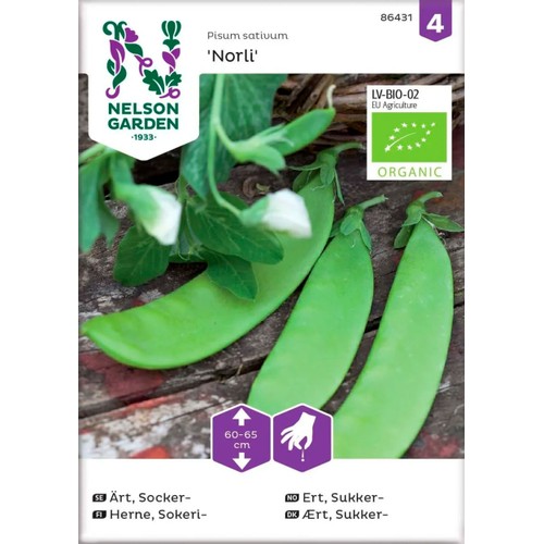 Sockerärt  Organic 1-p Nelson Garden