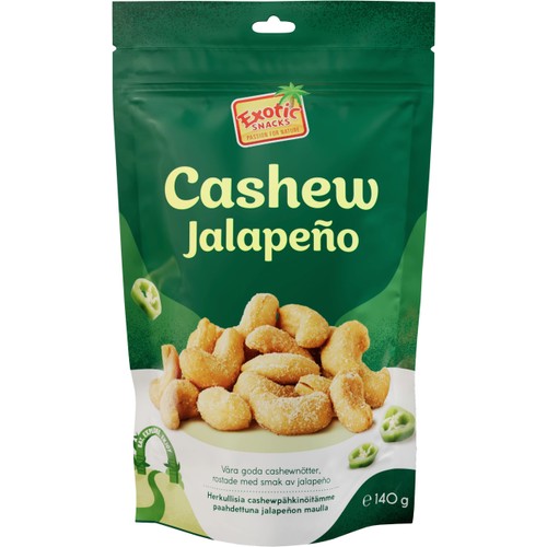 Cashew Jalapeño 140g Exotic Snacks