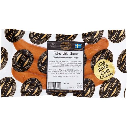 Korv Filles Chili Cheese 3-pack 300g Per i Viken Chark
