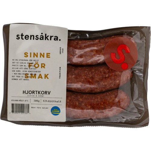 Hjortkorv 82% Kötthalt 300g Stensåkra