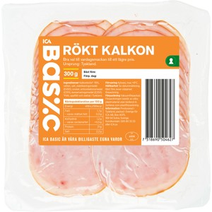 Rökt Kalkon 300g ICA Basic