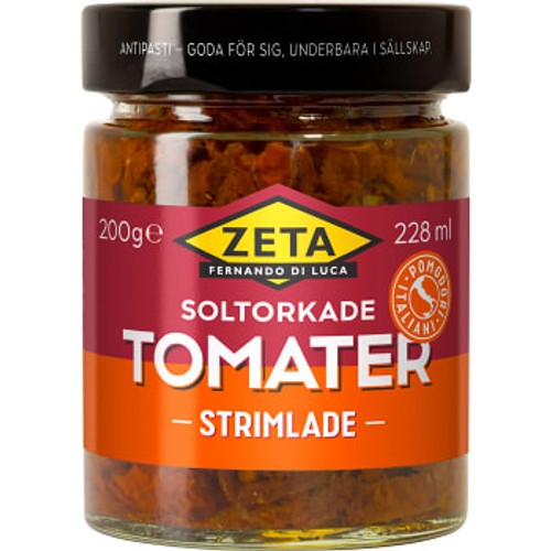 Strimlade Soltorkade tomater 200g Zeta