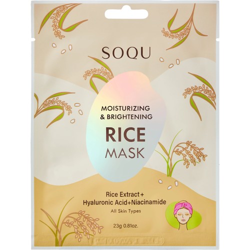 Ansiktsmask Rice Sheet Mask 1-p SOQU