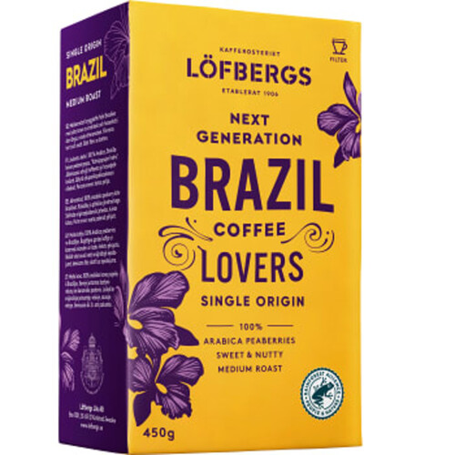 Bryggkaffe Brazil 450g Löfbergs