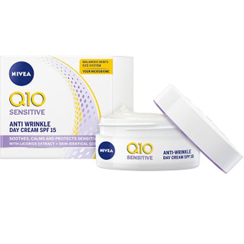 Dagkräm Q10 Plus Power Anti Wrinkle Sensitive SPF15 50ml Nivea