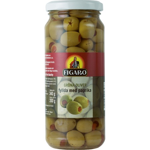 Oliver Gröna med Pimiento 340g Figaro
