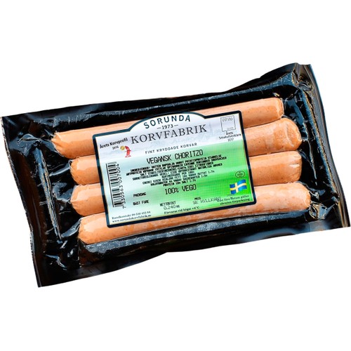Chorizo Vegansk 240g Sorunda Korvfabrik