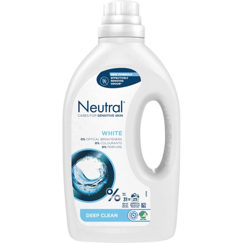 Tvättmedel Flytande White 1250ml Miljömärkt Neutral