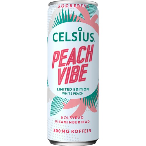 Energidryck White peach 35,5cl Celsius