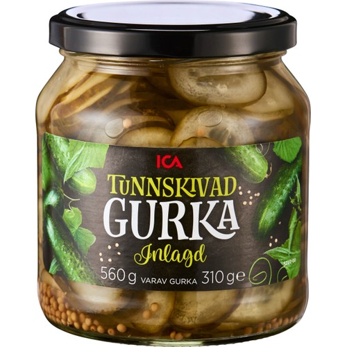 Tunnskivad Gurka 560g ICA