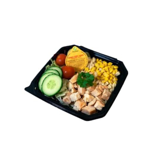 Kycklingsallad med mango och currydressing ca 365g