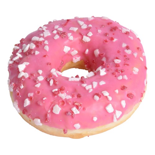 Donut Jordgubb/Marsipan 70g Flygfyren Bageri