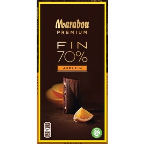 Chokladkaka Premium 70%kakao Orange 100g Marabou