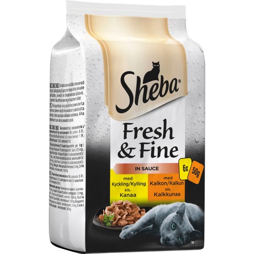Kattmat Våt Fågel 6-p 300g Sheba