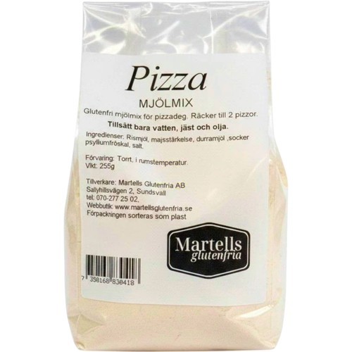 Mjölmix Pizza Glutenfri 255g Martells Glutenfria