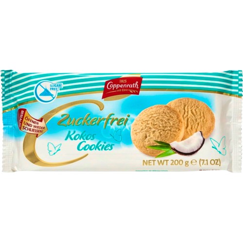 Cookies Kokos Sockerfri 200g Coppenrath