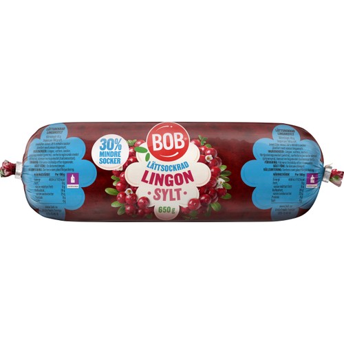 Lingonsylt Lättsockrad 650g BOB