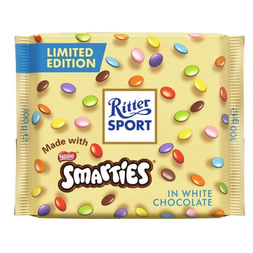 Choklad Smarties White 100g Ritter