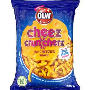 Ostbågar Cheez Cruncherz Sourcream & Onion 225G