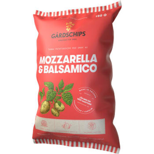 Potatischips Mozzarella & Balsamico 150g Gårdschips