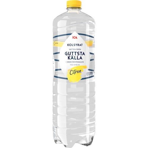 Vatten Kolsyrad Citron 1,5l ICA