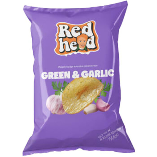 Chips Green & Garlic 150g Redhead