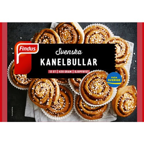 Kanelbullar Fryst 12-p 420g Findus