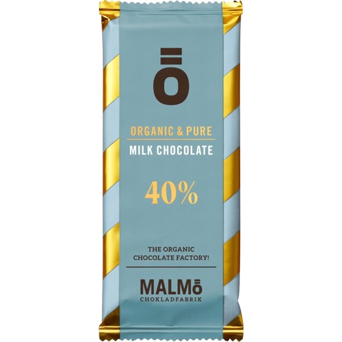 Milk Chocolate 40% 55g Malmö Chokladfabrik
