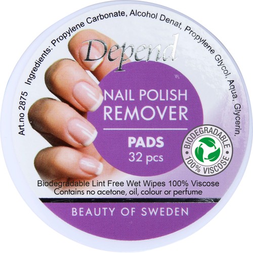 Pads Nagellacksremover 32st Depend