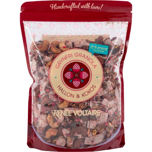 Grynfri Granola Hallon & Kokos 375g Renée Voltaire