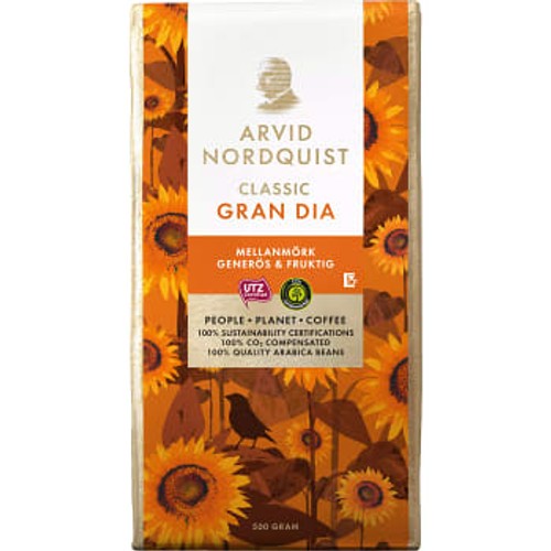 Bryggkaffe, Gran dia 500g Arvid Nordquist Classic