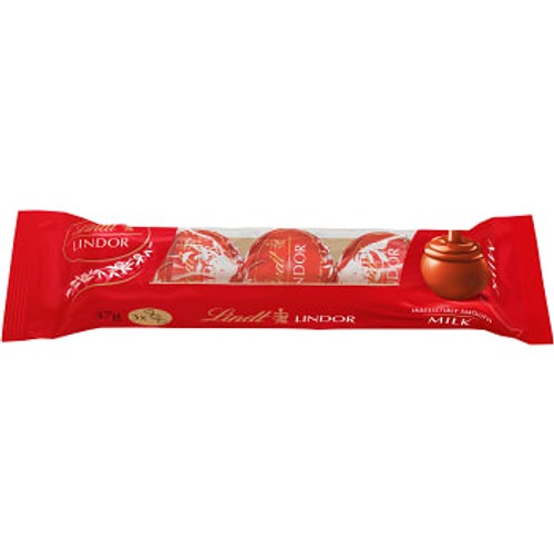Choklad LINDOR Milk Trio 37g Lindt