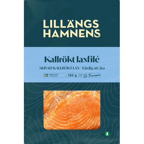 Laxfilé Kallrökt Skivad 150g Lillängshamnen