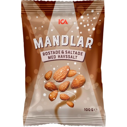 Mandlar Rostade & saltade 100g ICA
