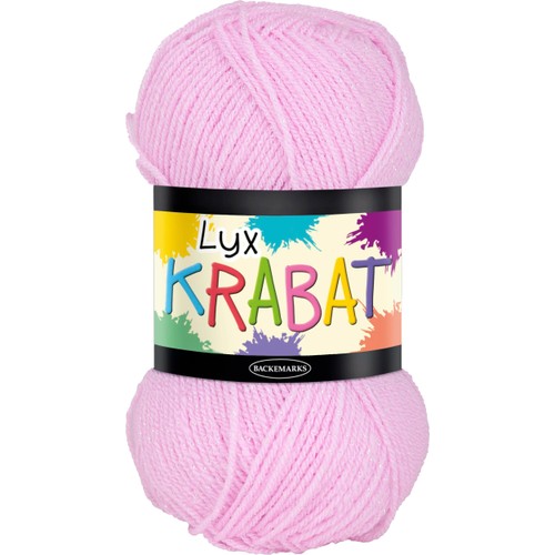 Garn Krabat Lyx Rosa 50g Falk