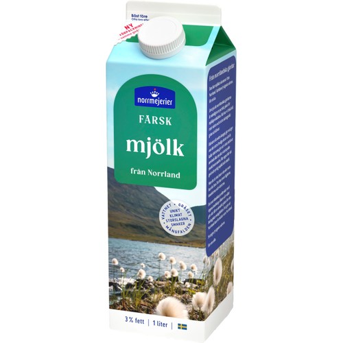 Mjölk 3% 1000ml Norrmejerier