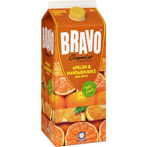 Apelsin äpple & mandarinjuice 2l Bravo