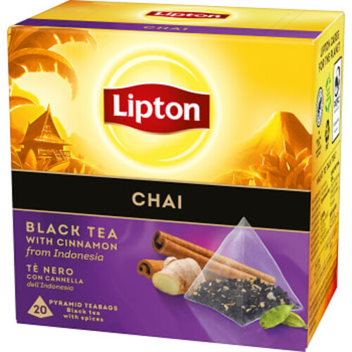 Te Svart Chai Pyramid 20p Lipton