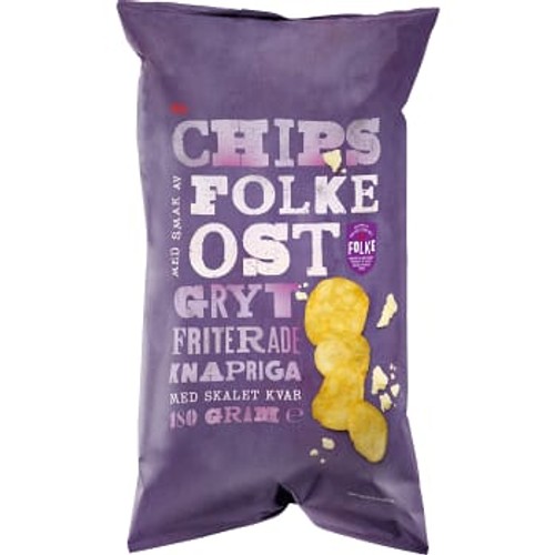 Chips Folke Ost Grytfriterade 180g ICA