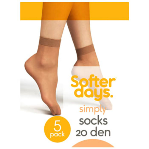 Socka Solbrun 20den Onesize 5-p Softer Days