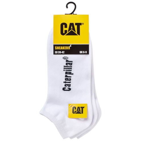 Strumpa 3p sneaker vit 35-38 CAT