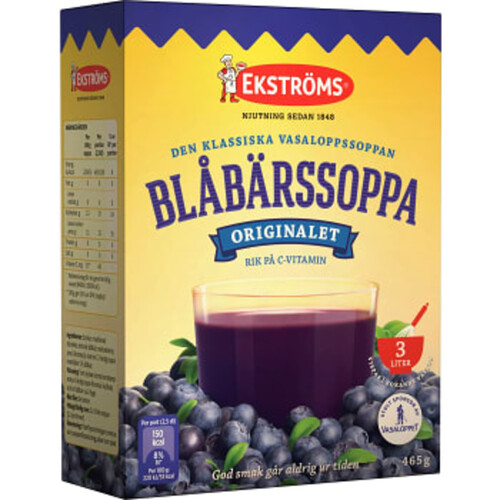 Blåbärssoppa 465g Ekströms