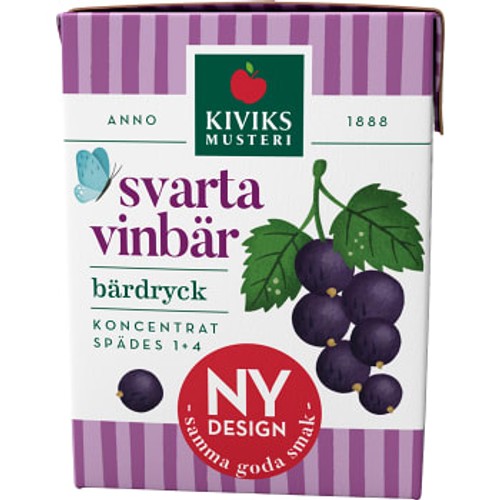 Lättdryck Svarta vinbär Koncentrat 2dl Kiviks