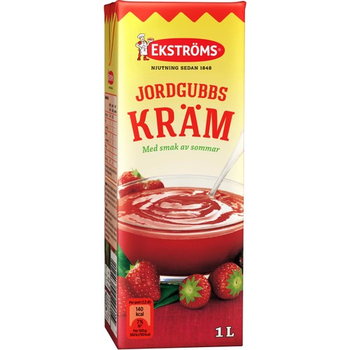 Jordgubbskräm 1l Ekström