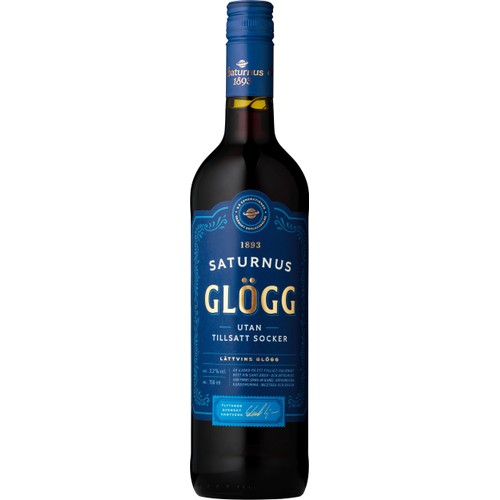 Glögg utan tillsatt socker 2,2% 750ml Saturnus 1893